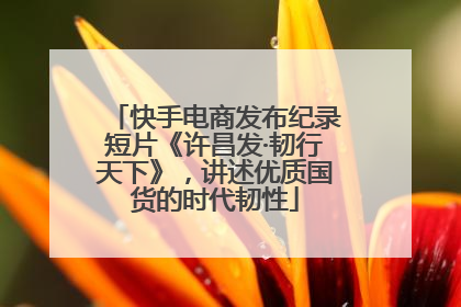 快手电商发布纪录短片《许昌发·韧行天下》，讲述优质国货的时代韧性