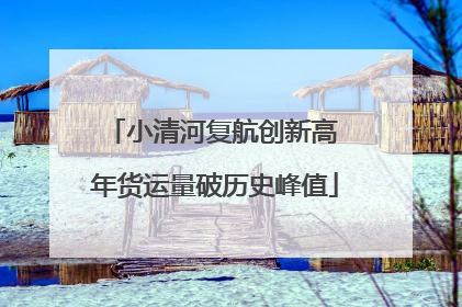 小清河复航创新高 年货运量破历史峰值