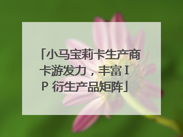 小马宝莉卡生产商卡游发力，丰富 IP 衍生产品矩阵