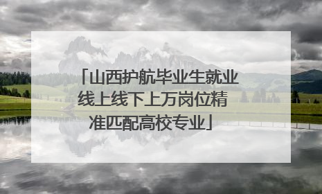 山西护航毕业生就业 线上线下上万岗位精准匹配高校专业