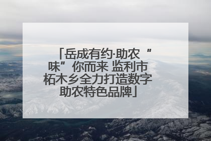 岳成有约·助农“味”你而来 监利市柘木乡全力打造数字助农特色品牌