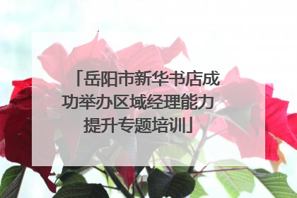岳阳市新华书店成功举办区域经理能力提升专题培训