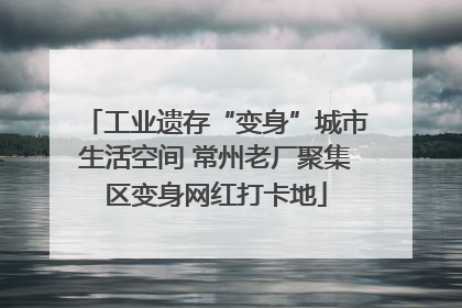 工业遗存“变身”城市生活空间 常州老厂聚集区变身网红打卡地