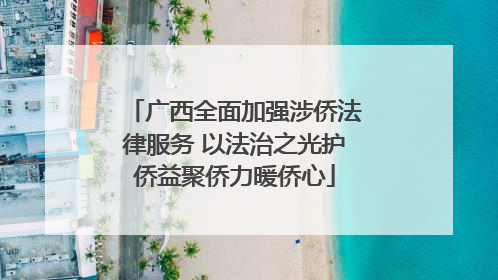 广西全面加强涉侨法律服务 以法治之光护侨益聚侨力暖侨心