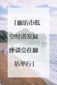 廊坊市低空经济发展座谈会在廊坊举行