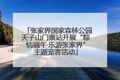 张家界国家森林公园天子山门票站开展“粽情端午·乐游张家界”主题宠客活动