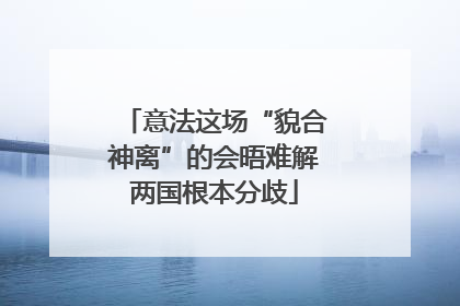 意法这场“貌合神离”的会晤难解两国根本分歧
