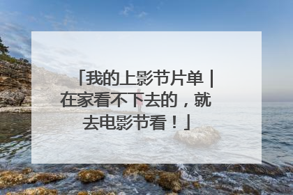 我的上影节片单｜在家看不下去的，就去电影节看！