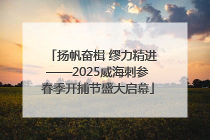 扬帆奋楫 缪力精进——2025威海刺参春季开捕节盛大启幕