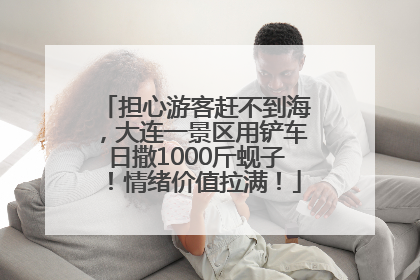 担心游客赶不到海，大连一景区用铲车日撒1000斤蚬子！情绪价值拉满！