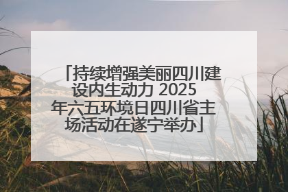 持续增强美丽四川建设内生动力 2025年六五环境日四川省主场活动在遂宁举办