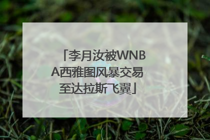 李月汝被WNBA西雅图风暴交易至达拉斯飞翼