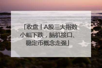 收盘丨A股三大指数小幅下跌，脑机接口、稳定币概念走强