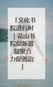 文化书院进行时｜花山书院促新景 凝聚合力促善治