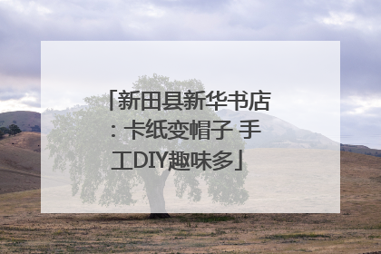 新田县新华书店：卡纸变帽子 手工DIY趣味多