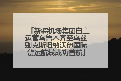 新疆机场集团自主运营乌鲁木齐至乌兹别克斯坦纳沃伊国际货运航线成功首航