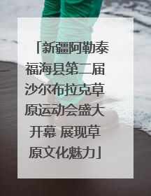 新疆阿勒泰福海县第二届沙尔布拉克草原运动会盛大开幕 展现草原文化魅力