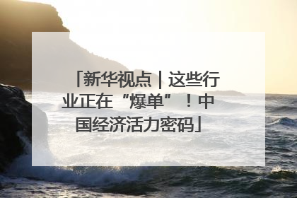 新华视点｜这些行业正在“爆单”！中国经济活力密码