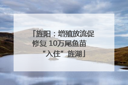 旌阳：增殖放流促修复 10万尾鱼苗“入住”旌湖