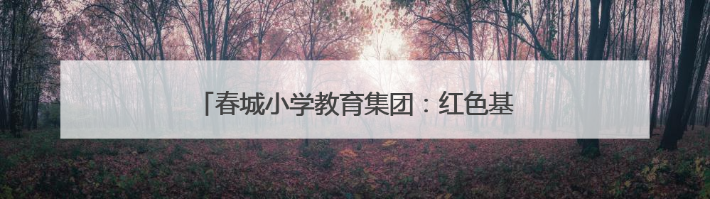 春城小学教育集团：红色基因薪火传 童心向党启新程