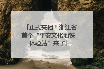 正式亮相！浙江省首个“平安文化地铁体验站”来了