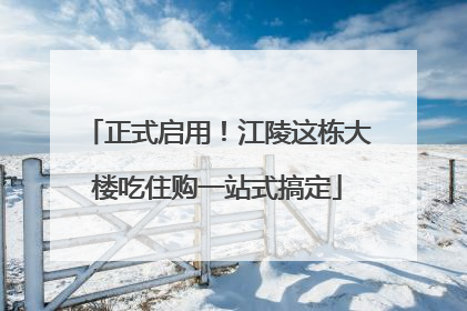 正式启用！江陵这栋大楼吃住购一站式搞定