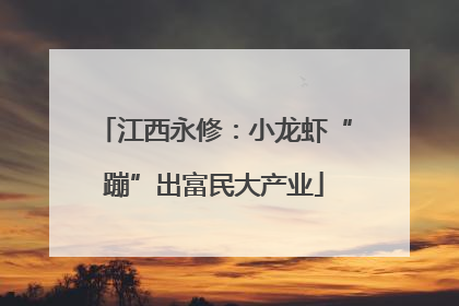 江西永修：小龙虾“蹦”出富民大产业