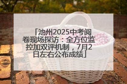 池州2025中考阅卷现场探访：全方位监控加双评机制，7月2日左右公布成绩