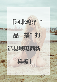河北鸡泽“一品一播”打造县域电商新样板