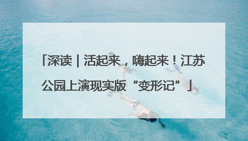 深读｜活起来，嗨起来！江苏公园上演现实版“变形记”