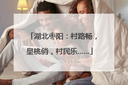 湖北枣阳：村路畅，皇桃俏，村民乐……