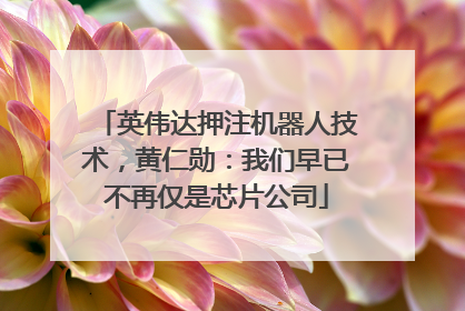 英伟达押注机器人技术，黄仁勋：我们早已不再仅是芯片公司