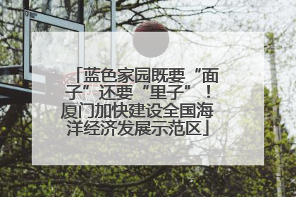 蓝色家园既要“面子”还要“里子”！厦门加快建设全国海洋经济发展示范区