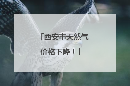西安市天然气价格下降！