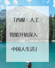 西媒：人工智能开始深入中国人生活