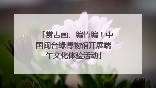 赏古画、编竹编！中国闽台缘博物馆开展端午文化体验活动