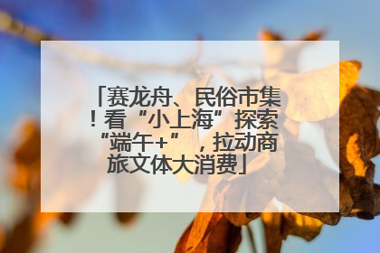 赛龙舟、民俗市集！看“小上海”探索“端午+”，拉动商旅文体大消费