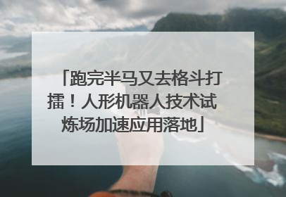 跑完半马又去格斗打擂！人形机器人技术试炼场加速应用落地