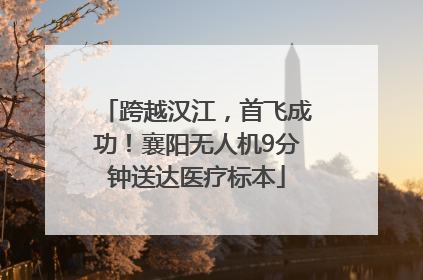 跨越汉江，首飞成功！襄阳无人机9分钟送达医疗标本