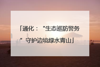 通化：“生态巡防警务”守护边境绿水青山