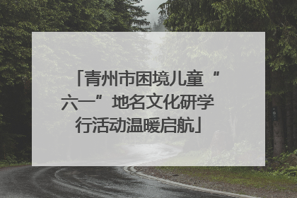 青州市困境儿童“六一”地名文化研学行活动温暖启航