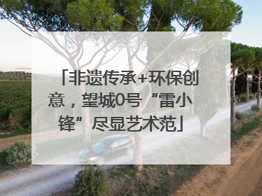 非遗传承+环保创意，望城0号“雷小锋”尽显艺术范