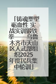 铸魂塑型砺血性 实战实训锻铁拳——乌鲁木齐市天山区人武部组织2025年度民兵集中轮训