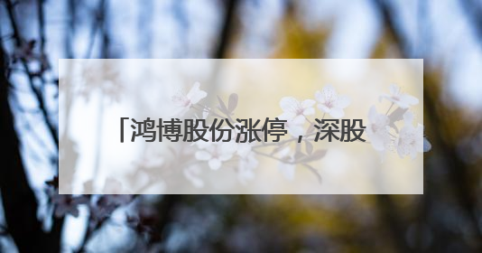 鸿博股份涨停，深股通龙虎榜上净卖出2602.35万元