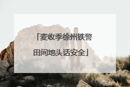 麦收季徐州铁警田间地头话安全