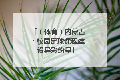 （体育）内蒙古：校园足球课程建设异彩纷呈
