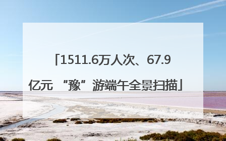1511.6万人次、67.9亿元 “豫”游端午全景扫描