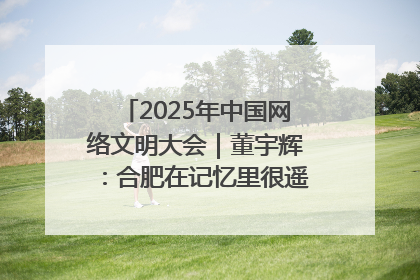 2025年中国网络文明大会｜董宇辉：合肥在记忆里很遥远也很亲切