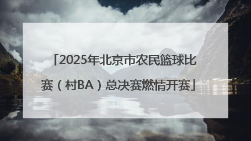 2025年北京市农民篮球比赛（村BA）总决赛燃情开赛