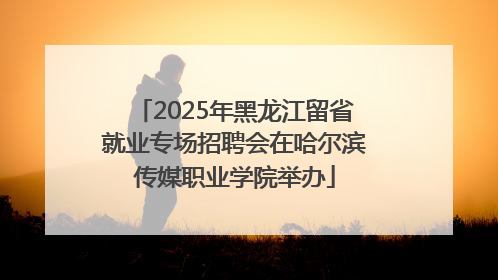 2025年黑龙江留省就业专场招聘会在哈尔滨传媒职业学院举办